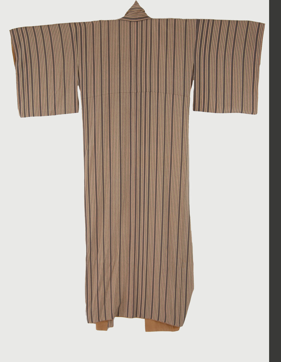 Japanese Kinsha Silk Stripe Kimono