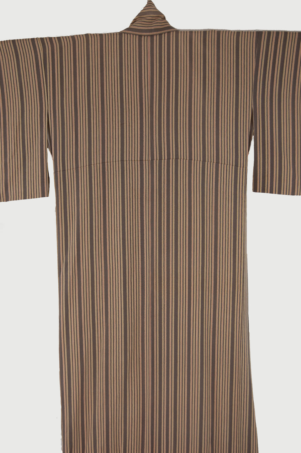 Japanese Kinsha Silk Stripe Kimono