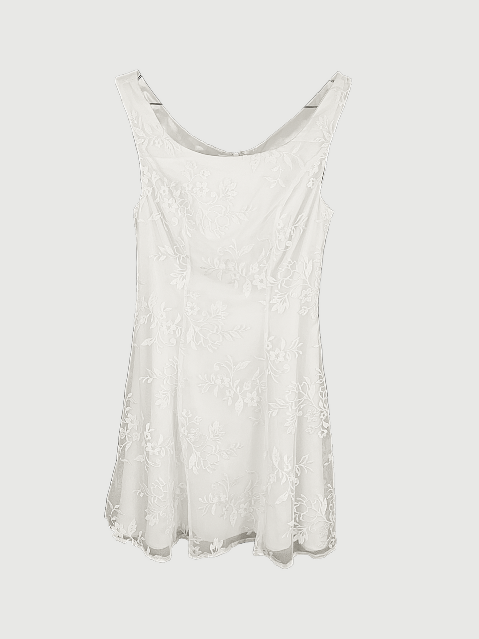 White Lace Micro Mini Dress