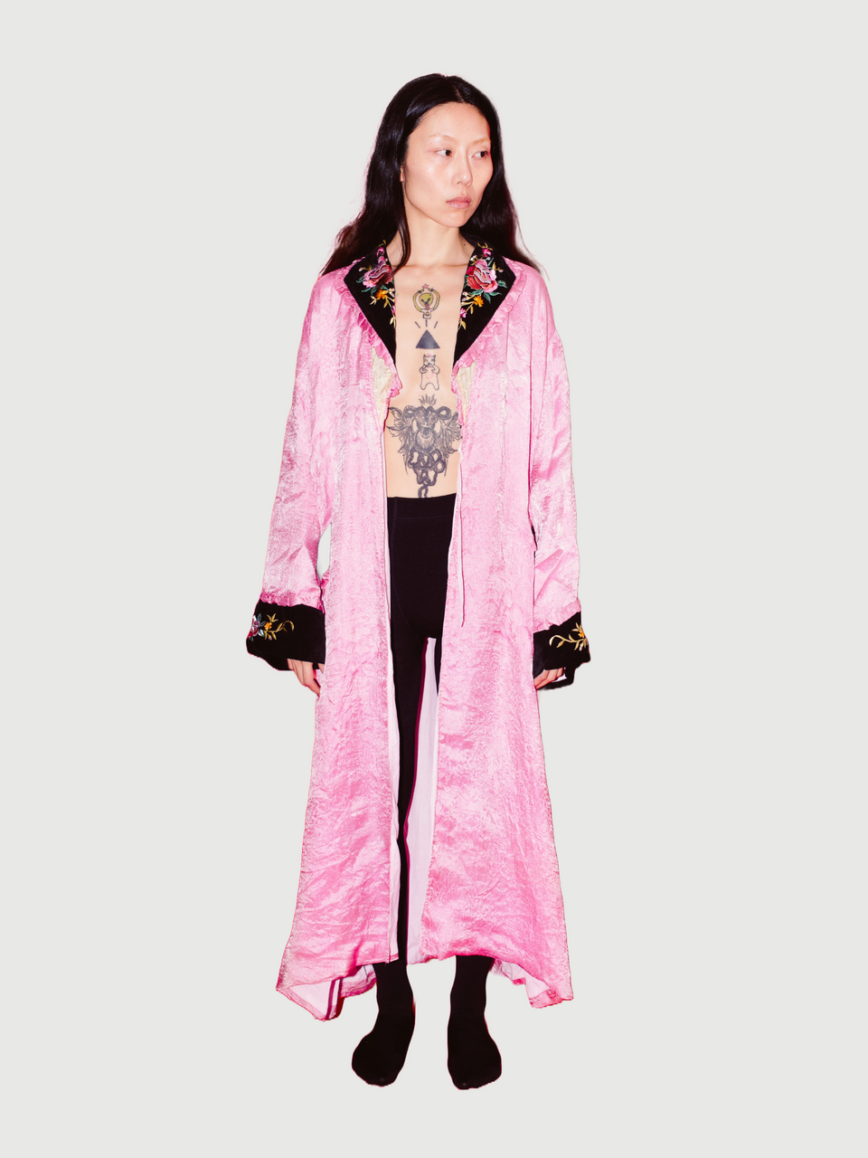 Pure Silk Pink Japanese Robe