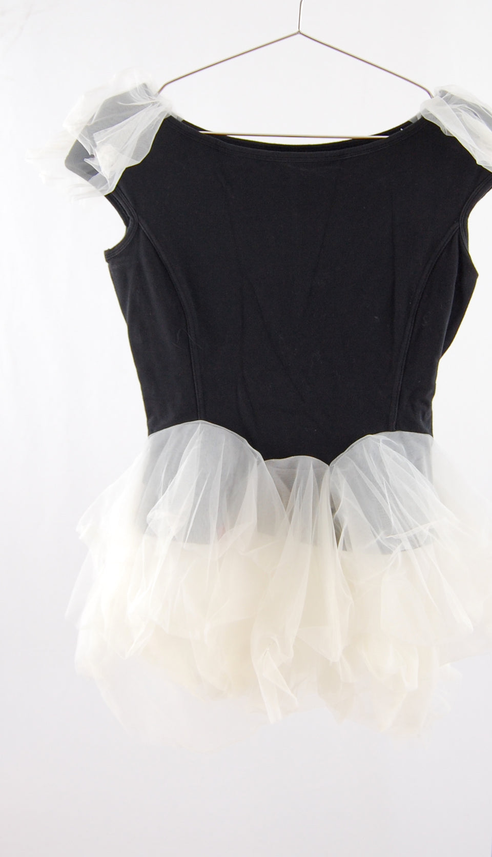 Mesh Trim Ballet Top