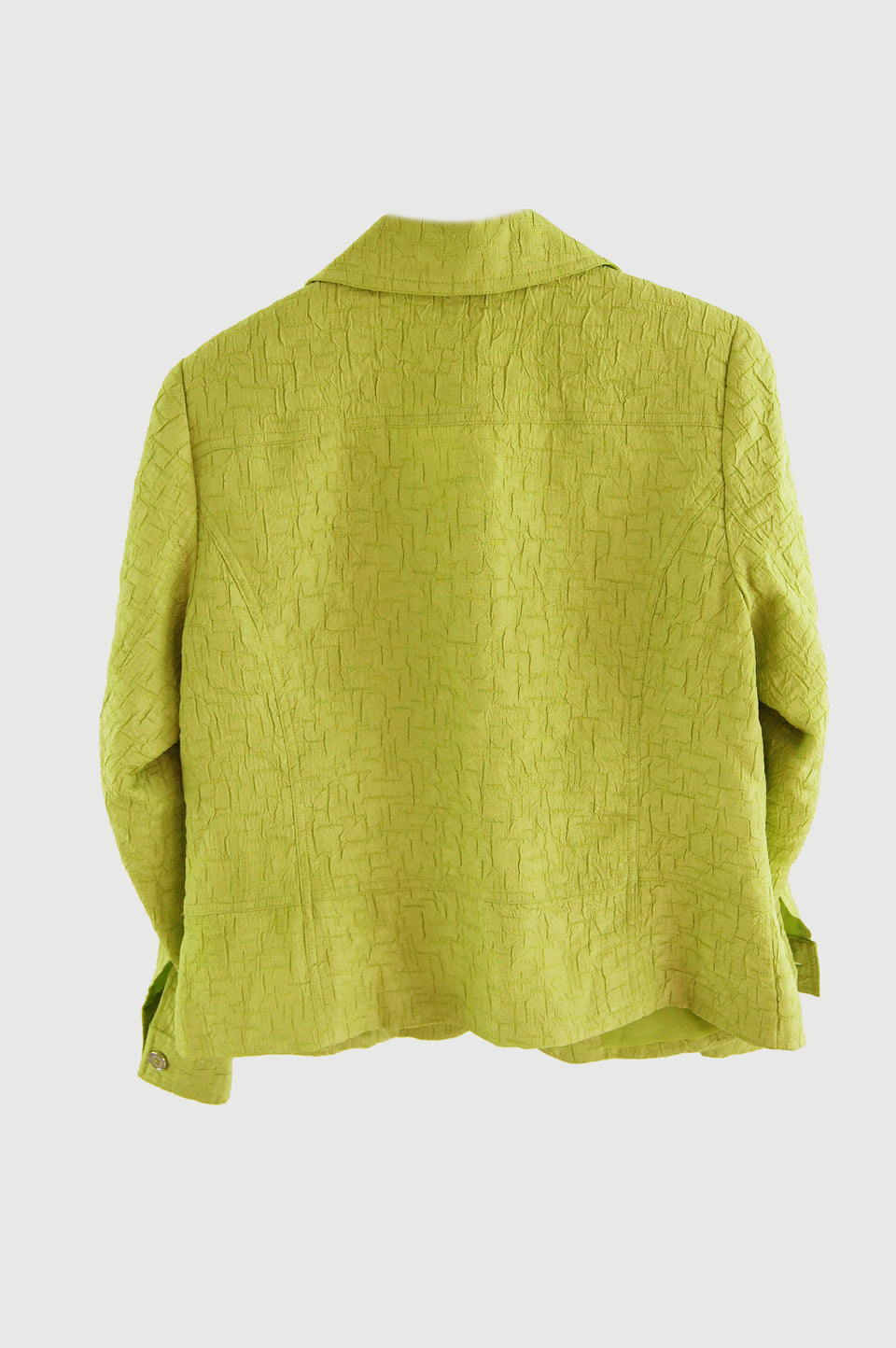 Lime Green Textured Jacket