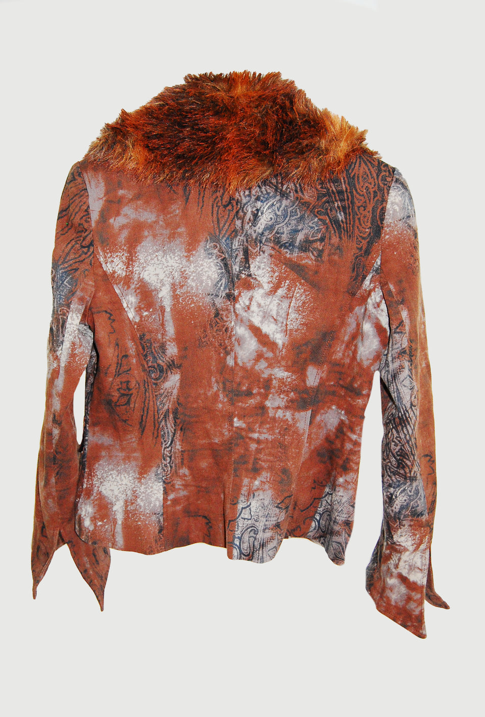 Baroque dye demin jacket