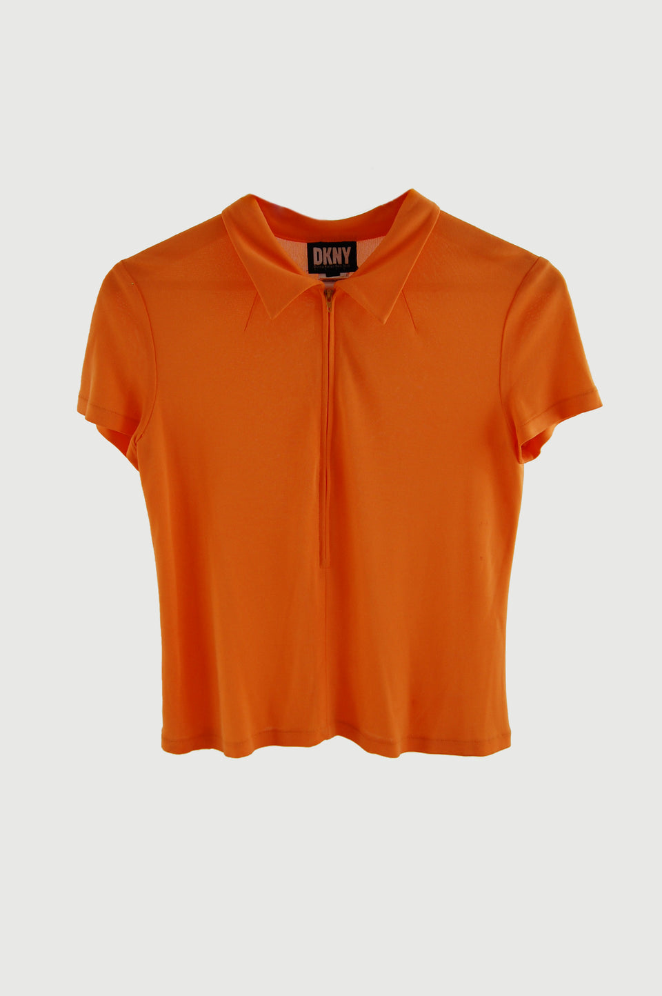 Orange DKNY Polo Top
