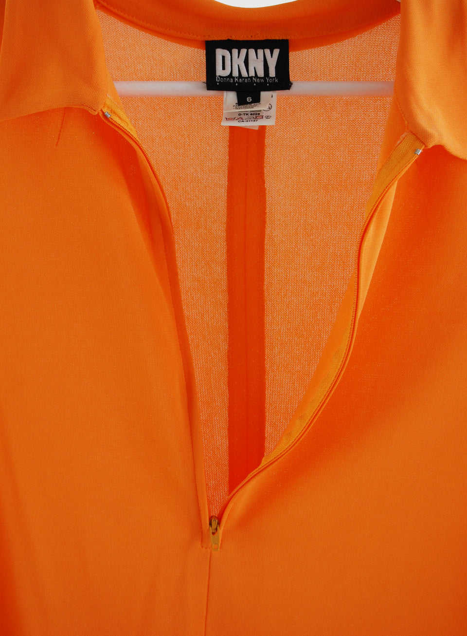 Orange DKNY Polo Top