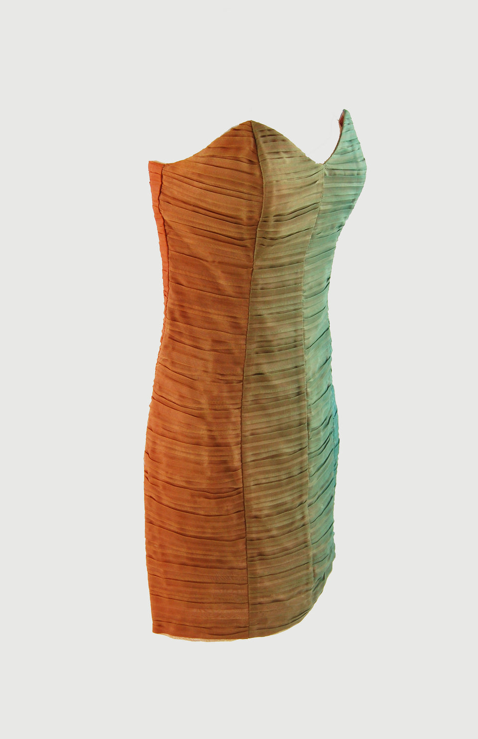 Ruched Gradient Cocktail Dress
