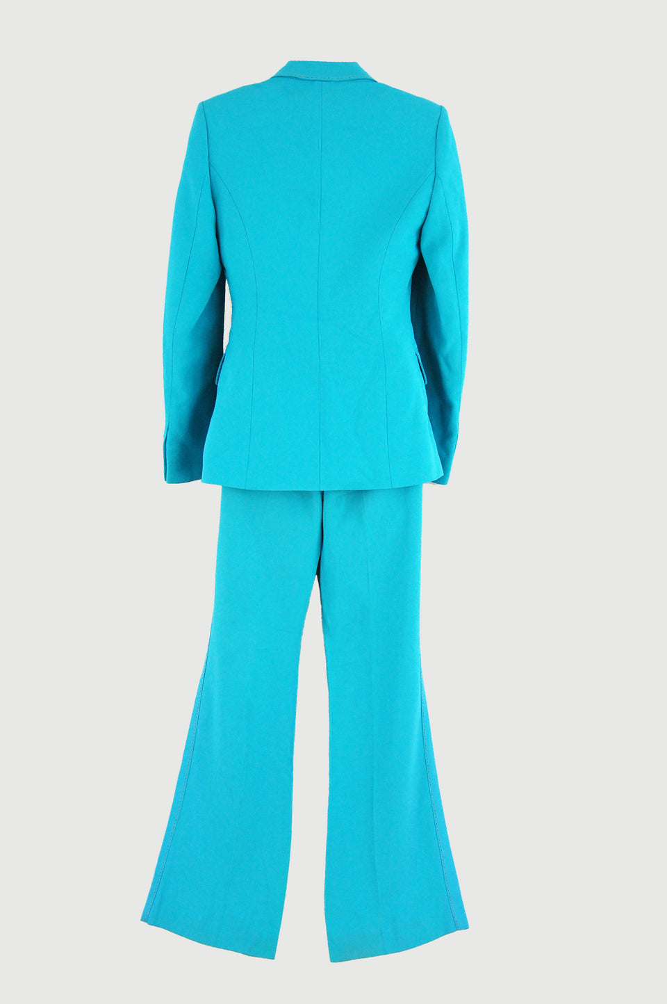 Blue Flared Trouser Suit