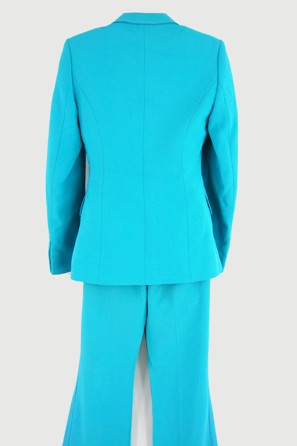 Blue Flared Trouser Suit