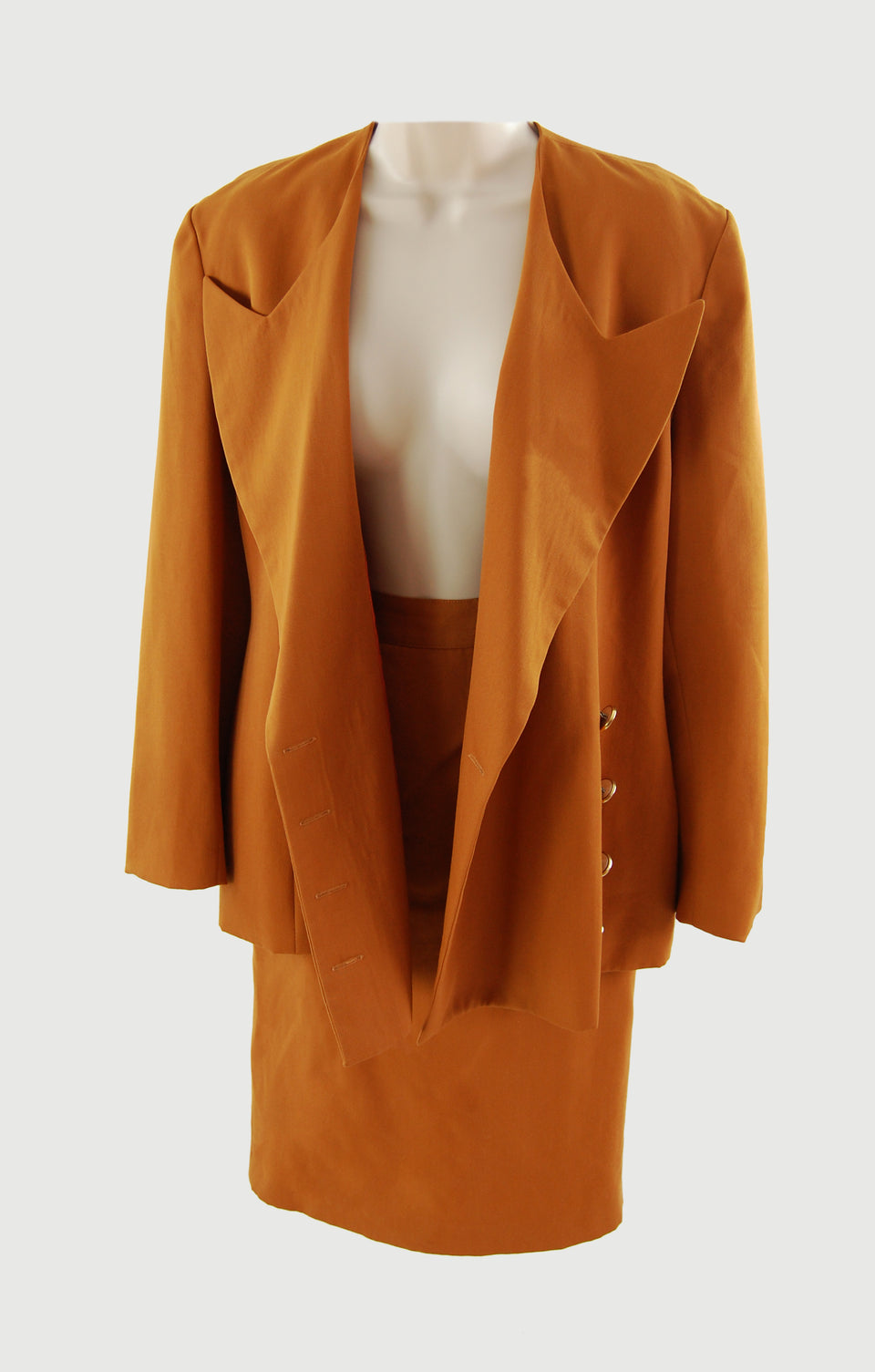 1970's Structured Power Skirt Suit