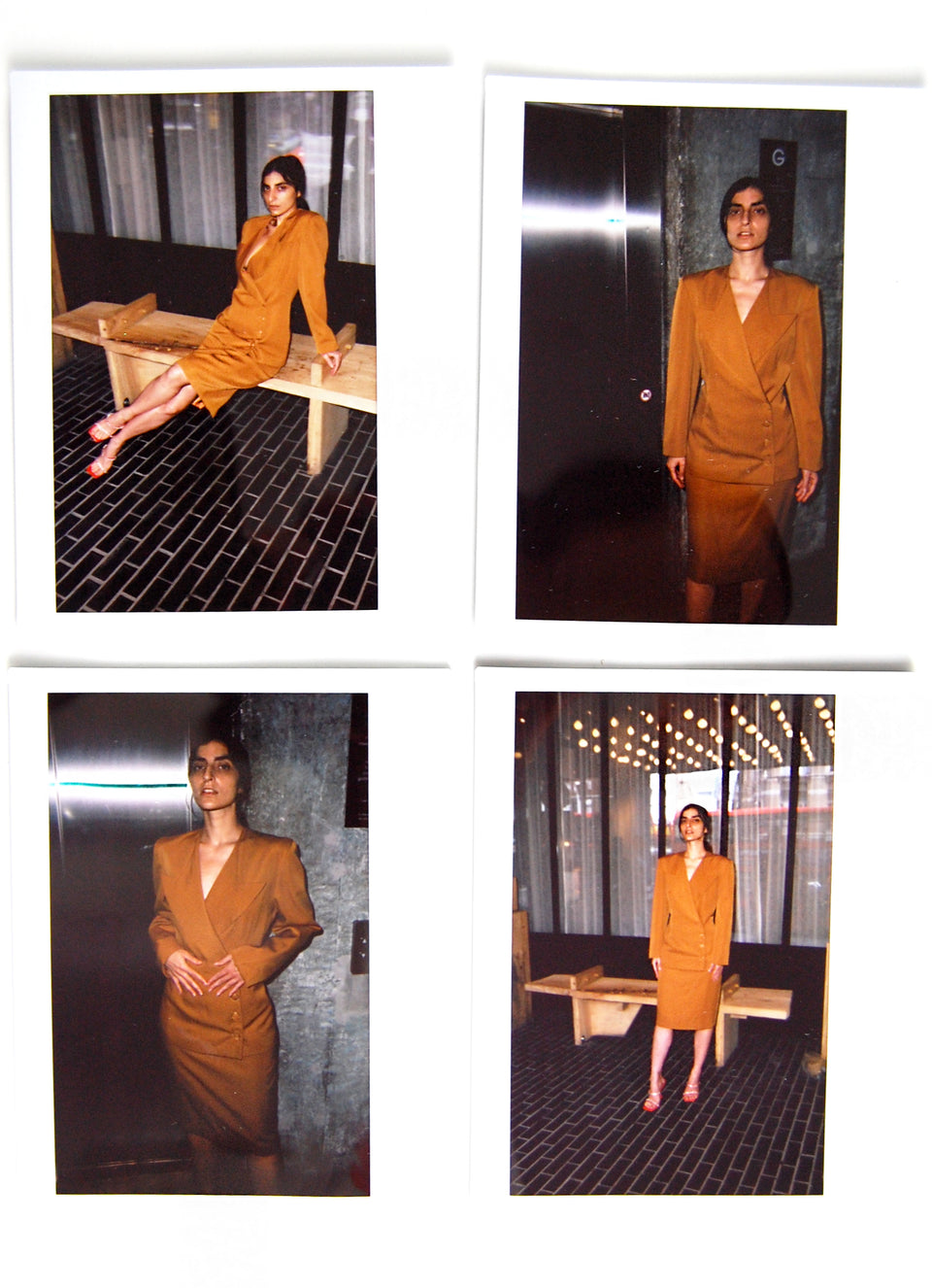 1970's Structured Power Skirt Suit