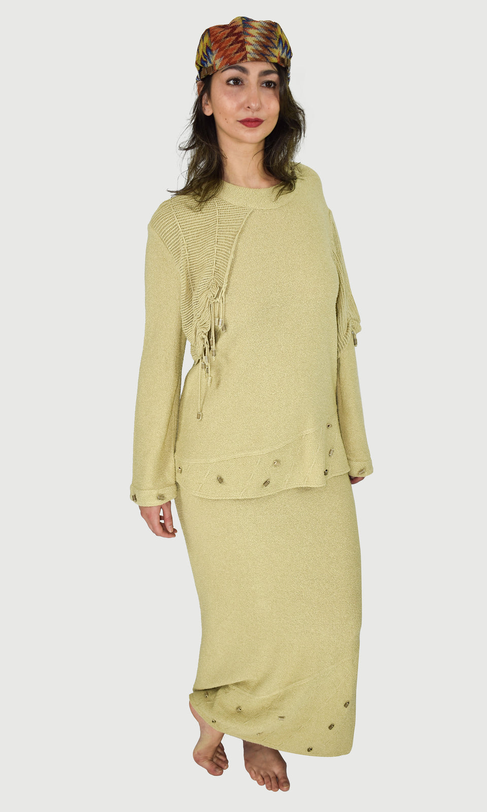 Lagenlook Womens Two Piece Skirt Set