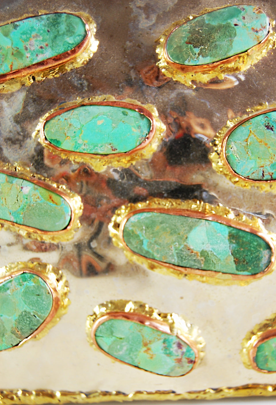 RARE: Handmade Mexican gold box bag