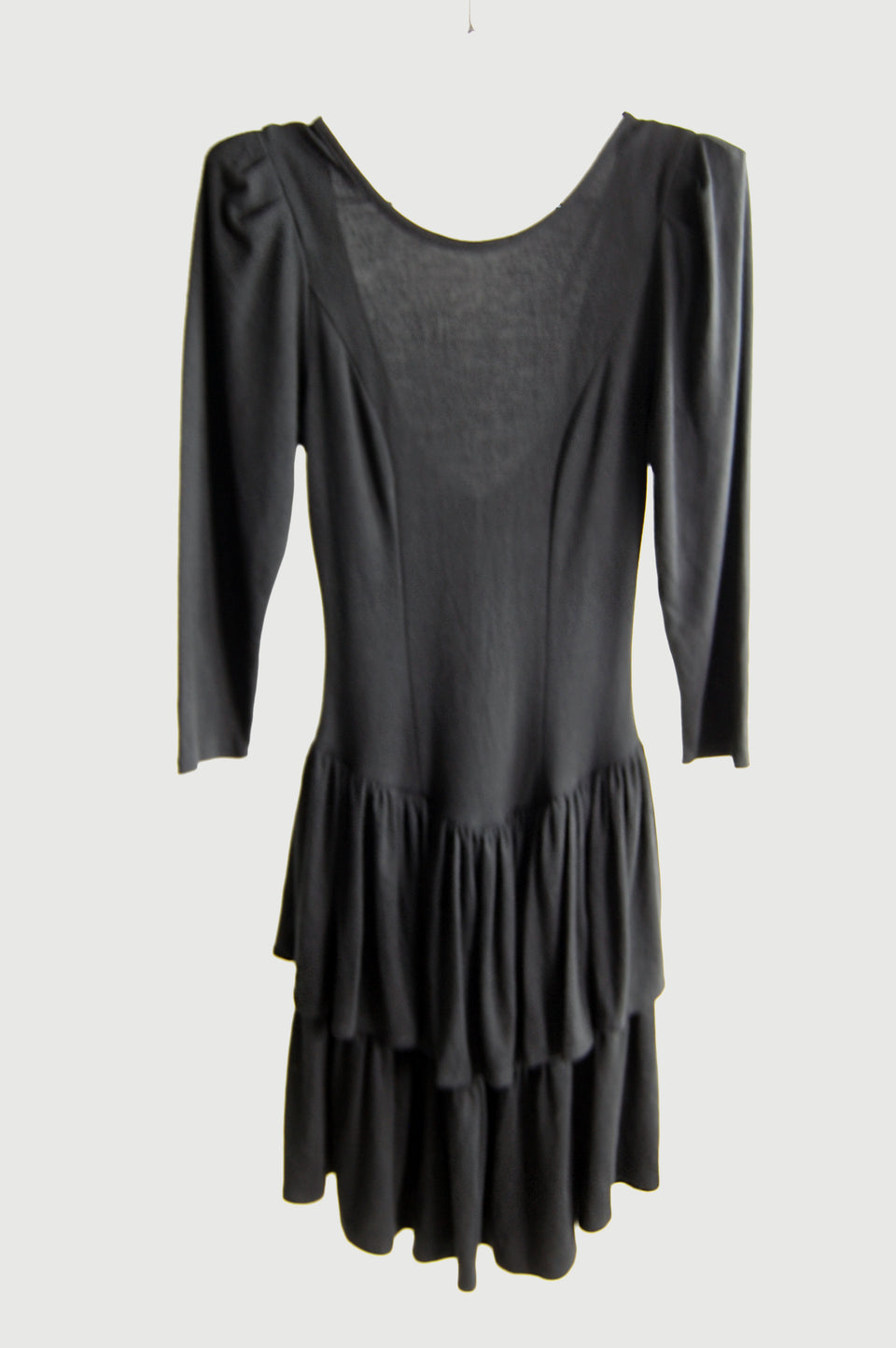 Scoop Back Ruffle Mini Dress