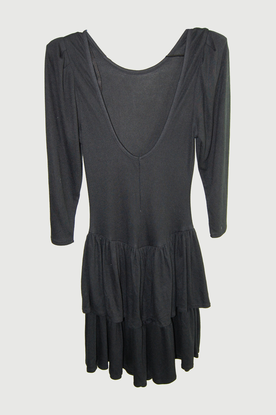 Scoop Back Ruffle Mini Dress