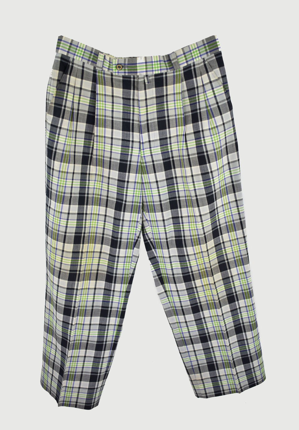 KENZO Men's Peg Plaid Trousers