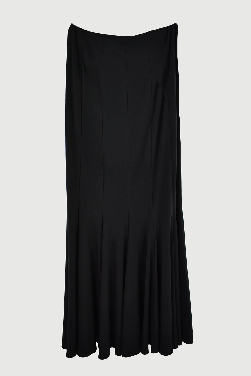 Flared Hem Maxi Skirt