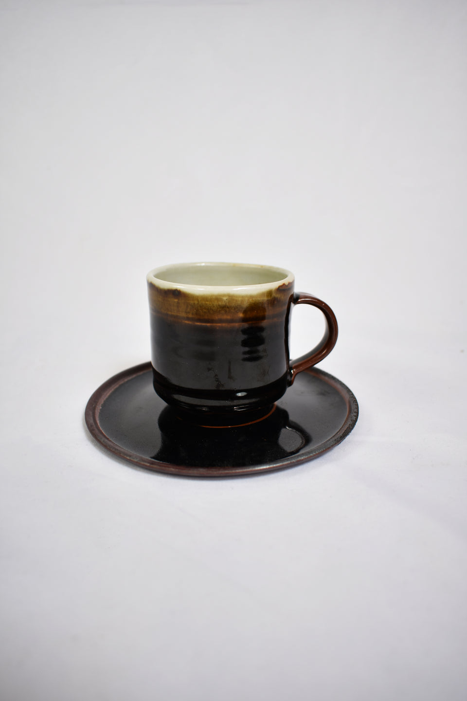 1970's Set of 2 ceramic coffee cups + Saucers