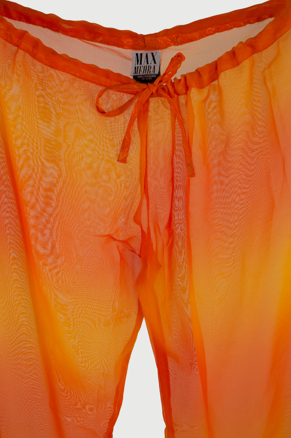 Orange Silk Pants