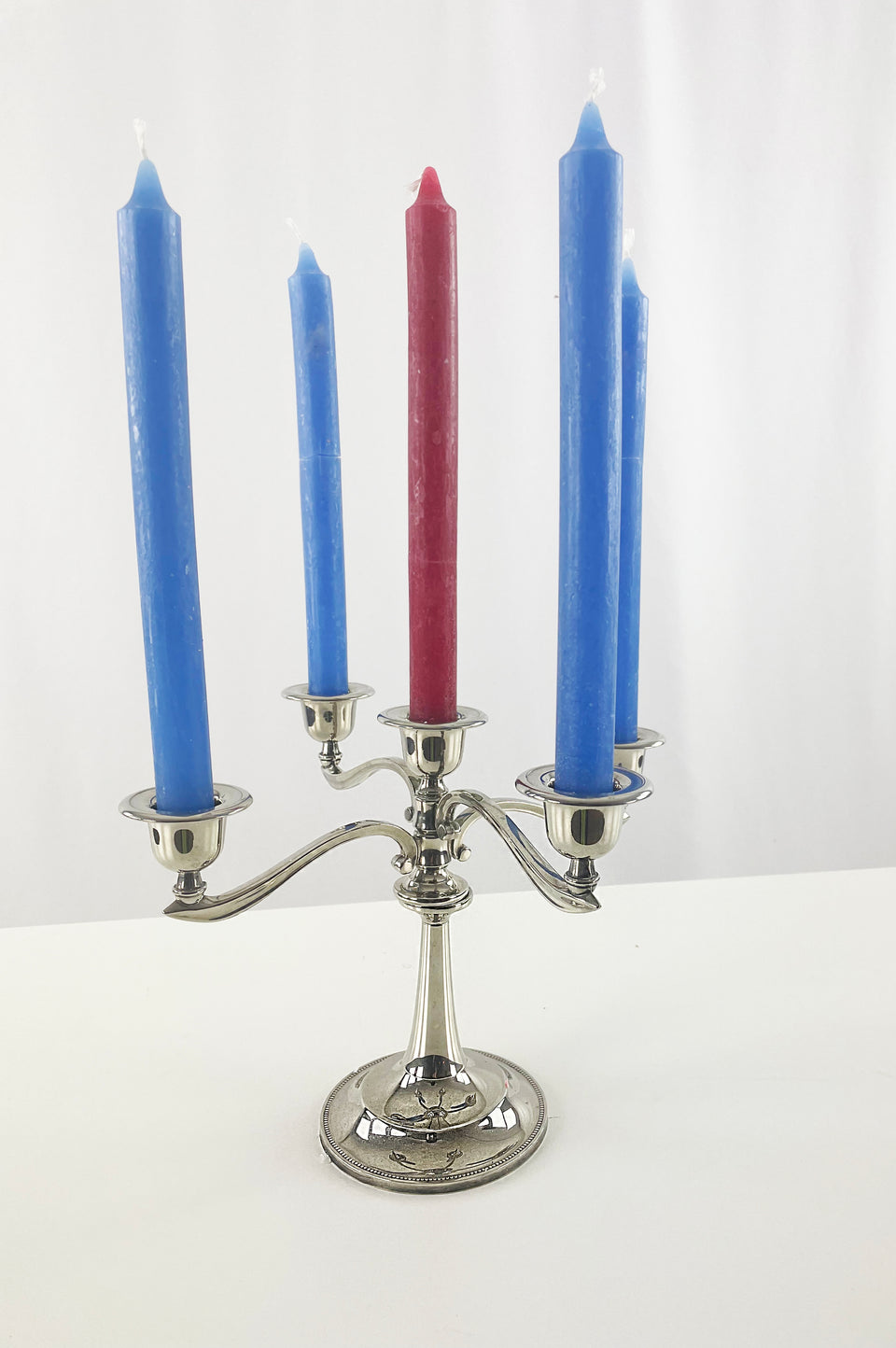 Antique Silver Plated Candelabra