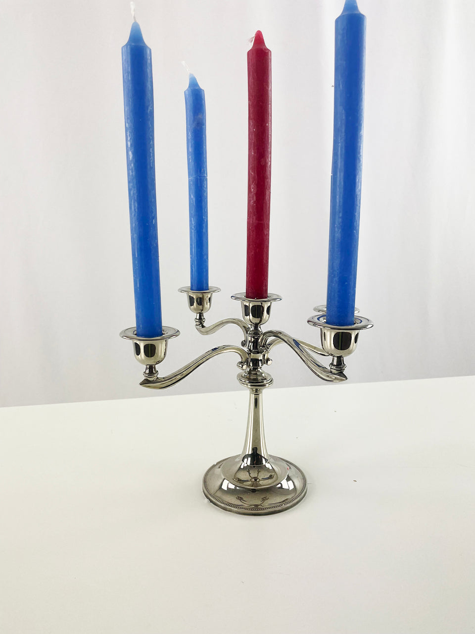 Antique Silver Plated Candelabra