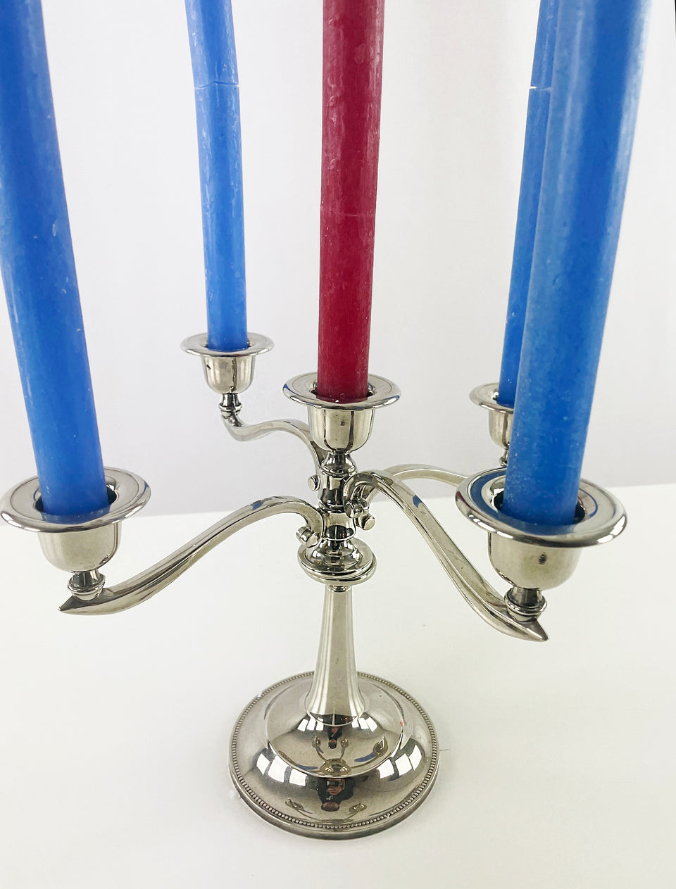 Antique Silver Plated Candelabra